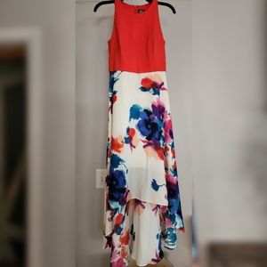 Vince Camuto Red Floral Dress size 4